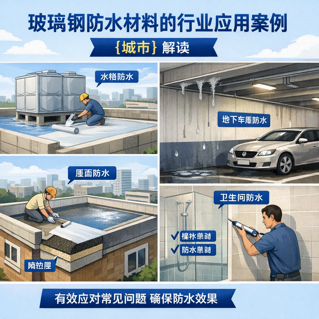 玻璃钢防水材料的行业应用案例，安顺解读